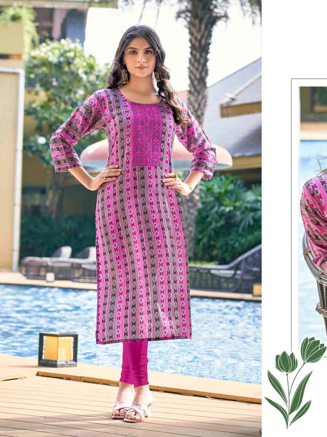 Rolex Vol 1 By Colourpix 1001 To 1008 Printed Kurtis Exporters In India
